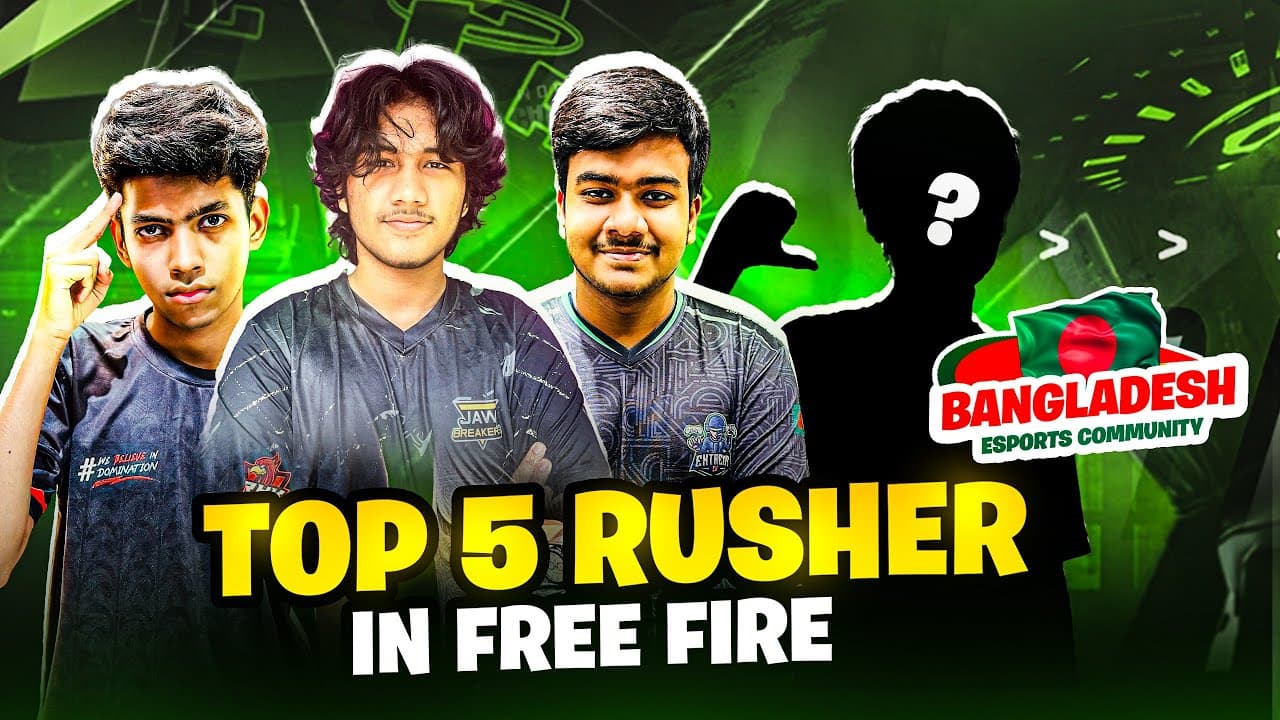 TOP 5 RUSHERS in Free Fire